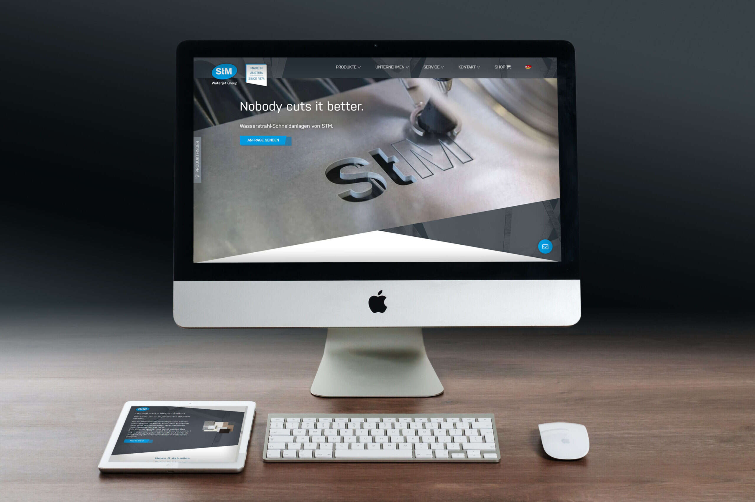 Website-Referenz STM Waterjet Solutions